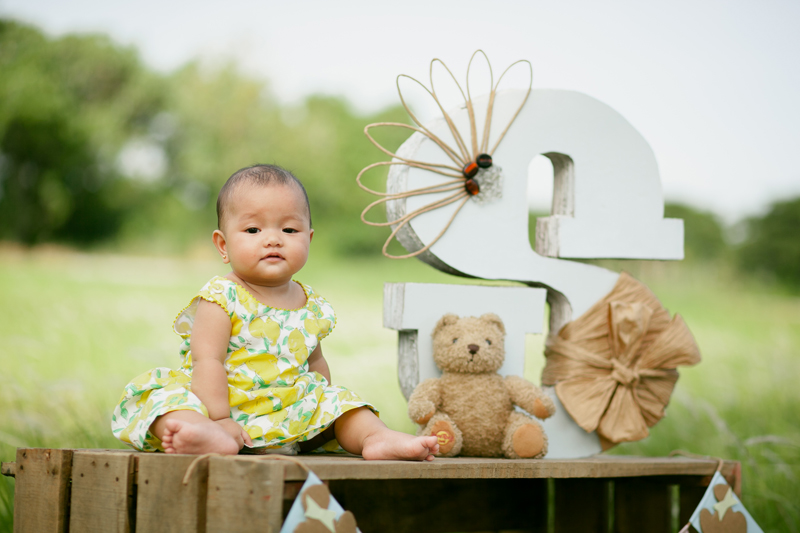 Rustic theme Baby Photography Baby Siri turns One